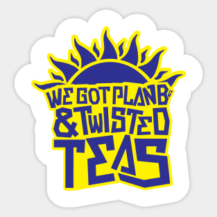 Plan Bs & Twisted Teas - Blue/Yellow Sticker
